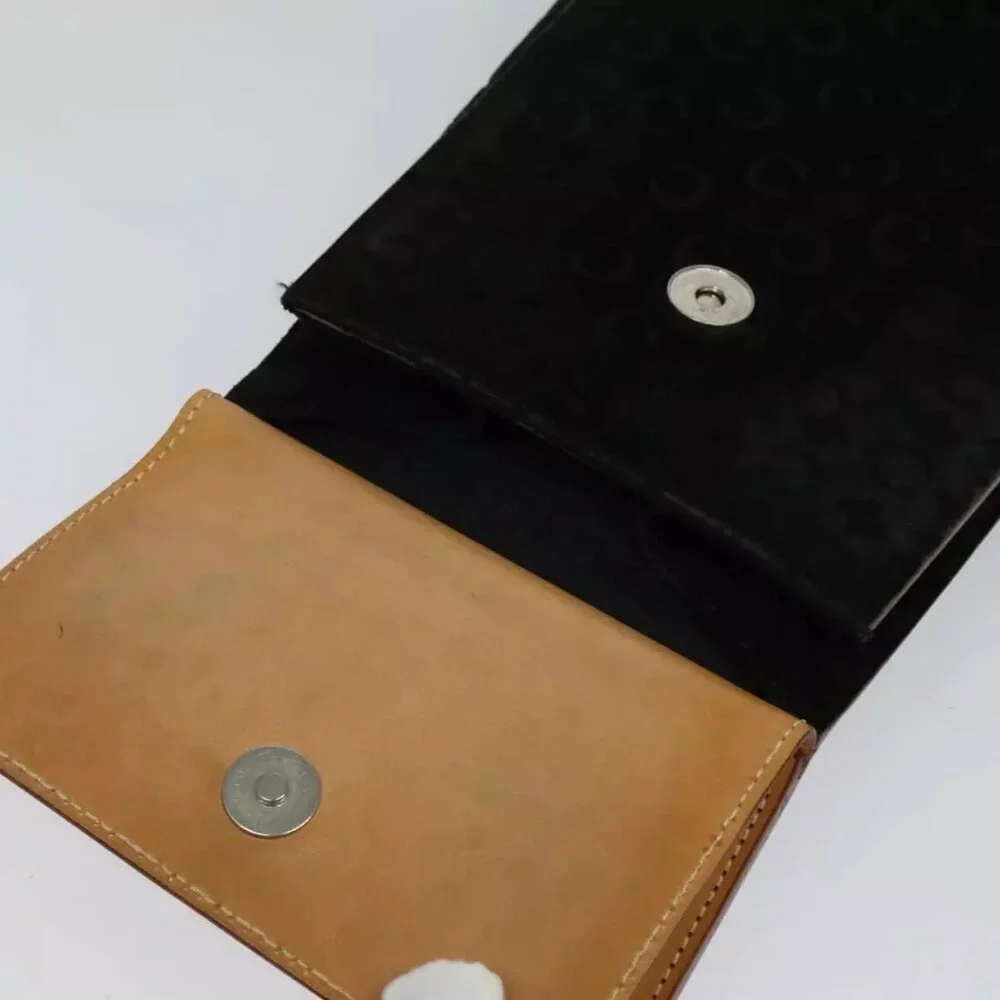 CELINE C Macadam Canvas Shoulder Bag Suede Black Auth - Picture 8 of 16